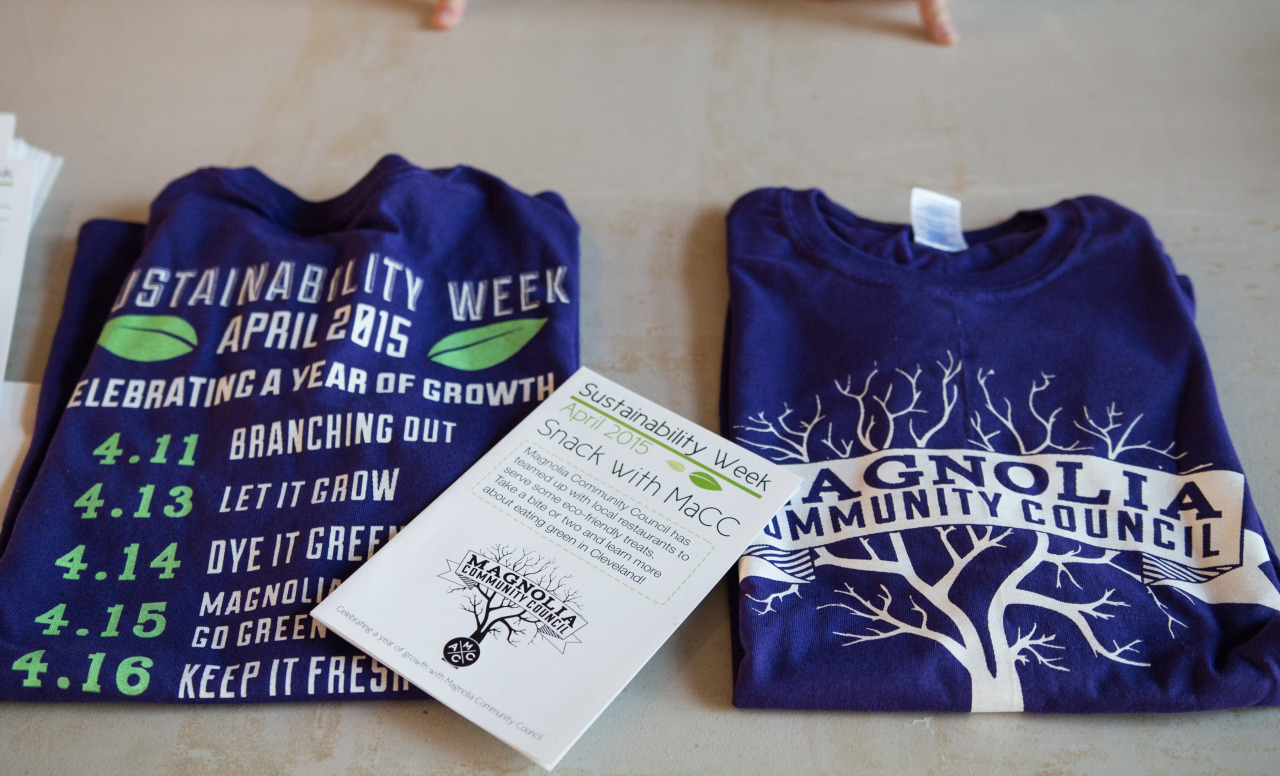On the front, Magnolia Community Council and our new logo, while the back presented the week’s events and our sponsors.